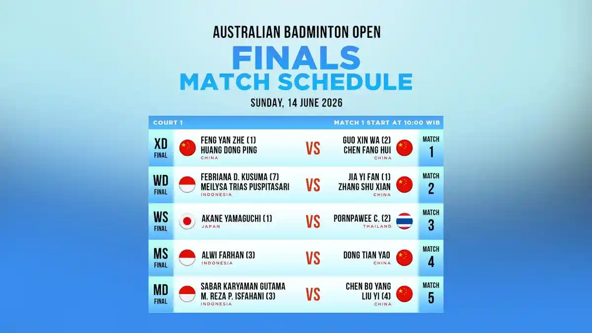 Jadwal Siaran Langsung Final Australia Open 2026, Alwi Farhan vs Dong Tian Yao