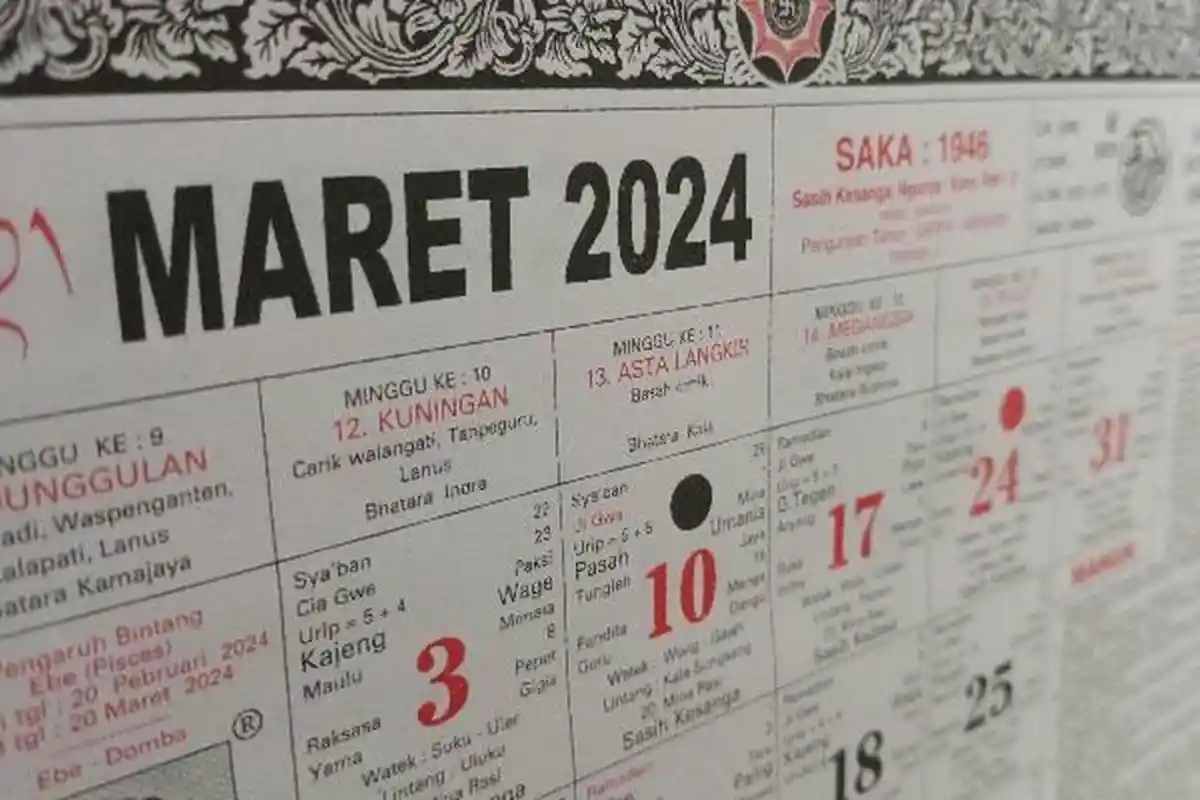 HARI Libur Nasional dan Cuti Bersama Dalam Kalender 2024 Indonesia, Bulan Maret Ada 3 Tanggal Merah