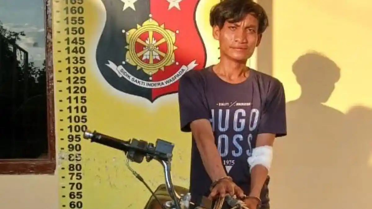 Unit Reskrim Polsek Perdagangan Tangkap Pelaku Curanmor di Simalungun