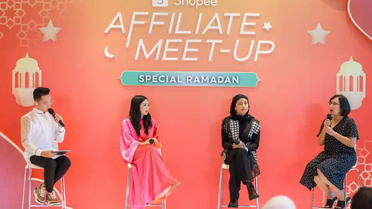 Awkarin dan Cici Konten Berbagi Tips Konten Kreatif di Shopee Affiliate Meet-Up Special Ramadan