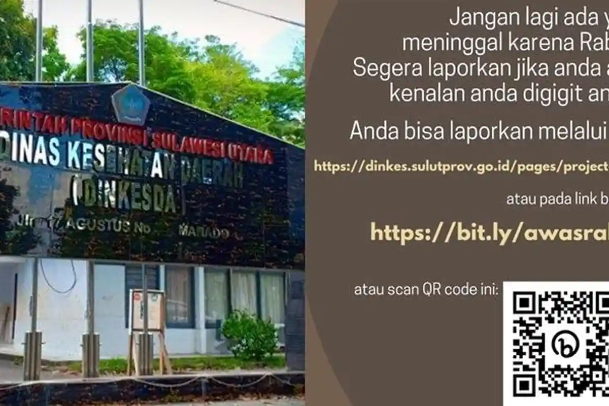 Dinkes Sulawesi Utara Buka Layanan Pengaduan Warga yang Kena Gigitan Anjing, Ini Caranya