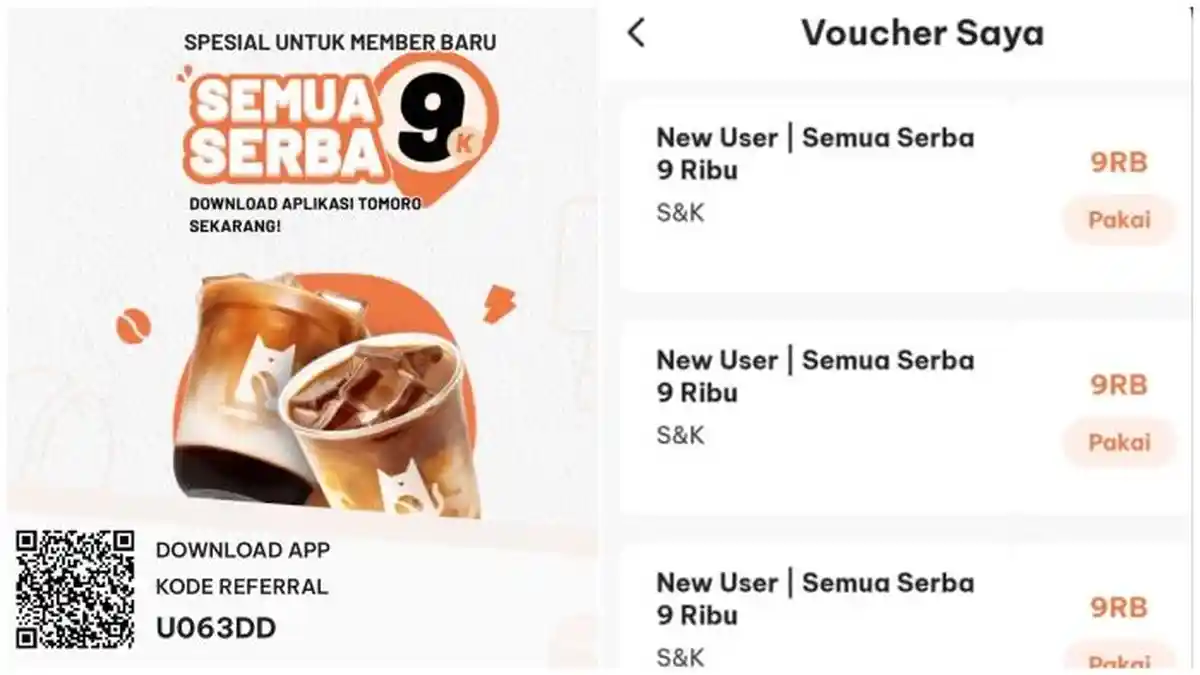 Cek Kode Referral TOMORO Coffee, Ngopi Asyik dan Ngirit Kurang dari Rp10 Ribu