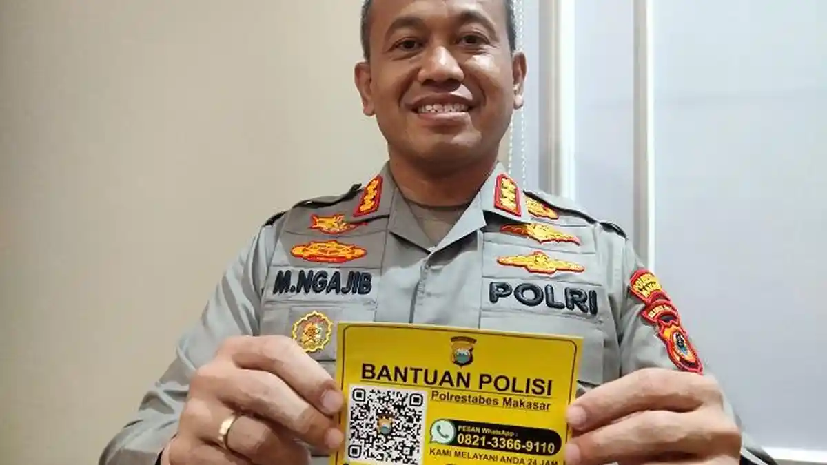 Butuh Bantuan Polisi? Hubungi Nomor WhatsApp Polrestabes Makassar 0821-3366-9110