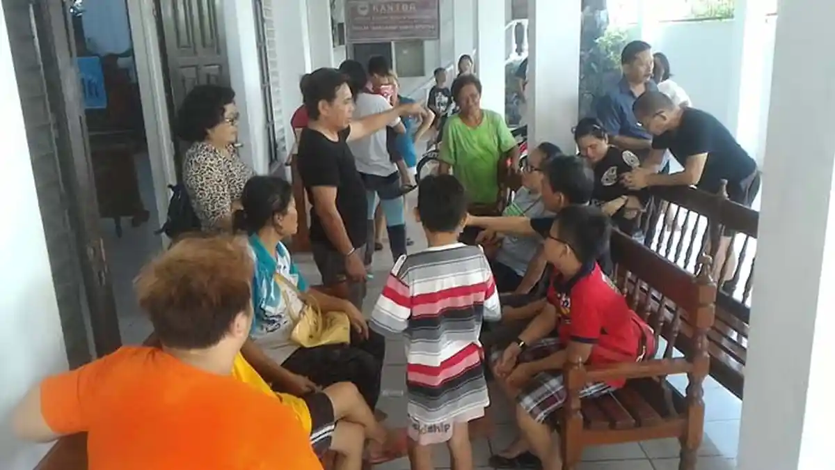Kebakaran Titiwungan Selatan, Om Oce Tampak Trauma di Samping Gereja ini