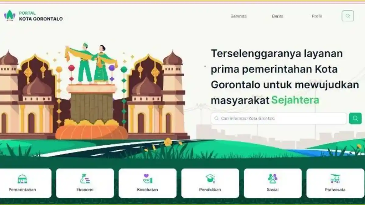 Pemkot Gorontalo Buat Portal Versi Baru untuk Mudahkan Informasi dan Layanan Publik