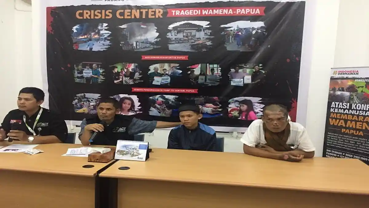 ACT Sumbar Hadirkan Korban yang Selamat saat Insiden Rusuh di Wamena, Papua