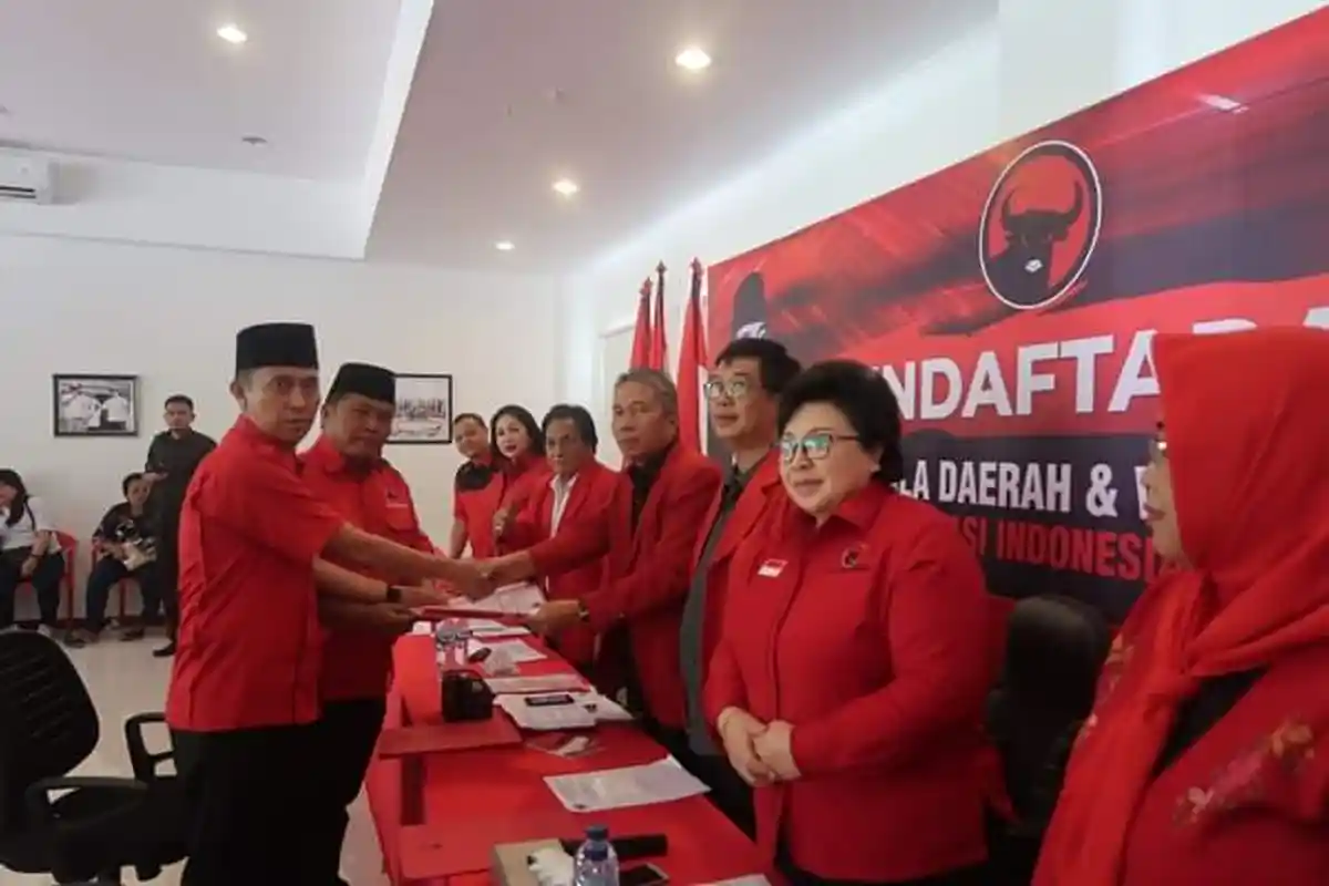 Pasangan Berkah Tanpa Pesaing Mendaftar di PDIP Sulut