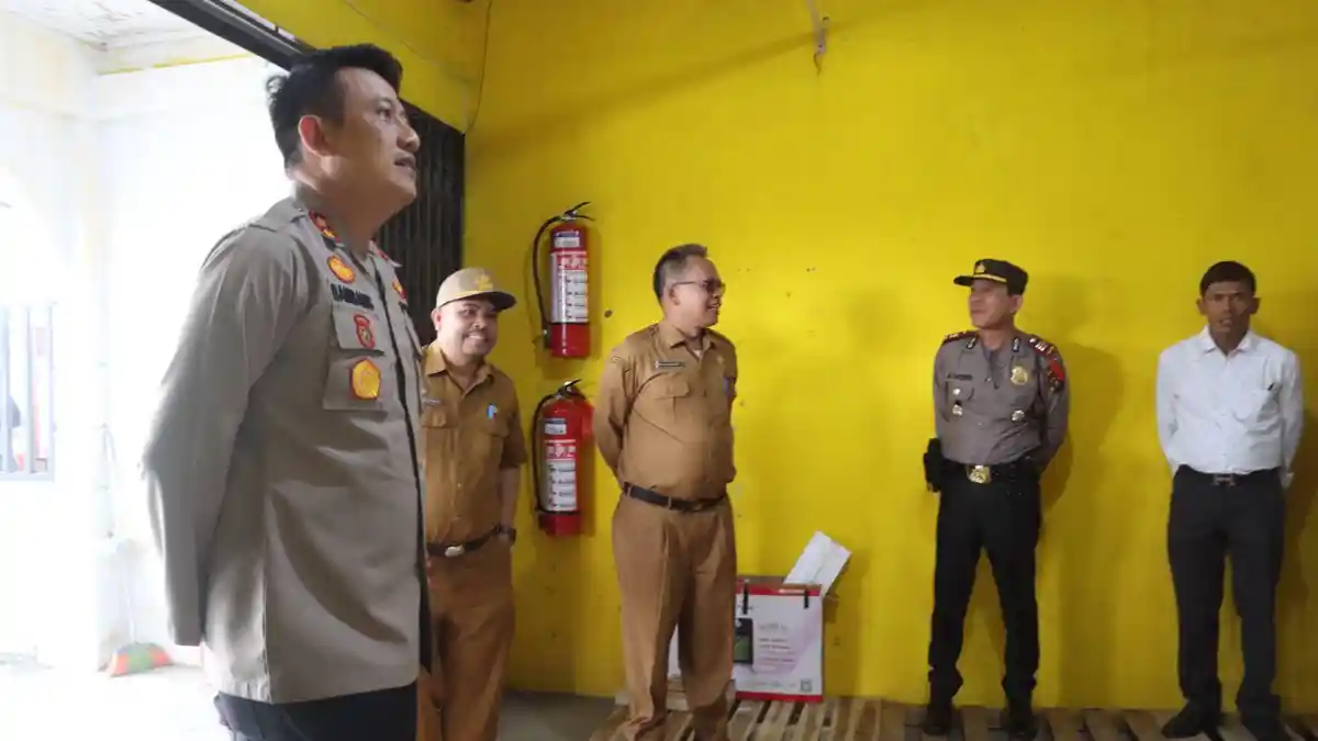 Pengamanan Pemilu, Kapolres Cek Gudang Logistik KPU Pakpak Bharat