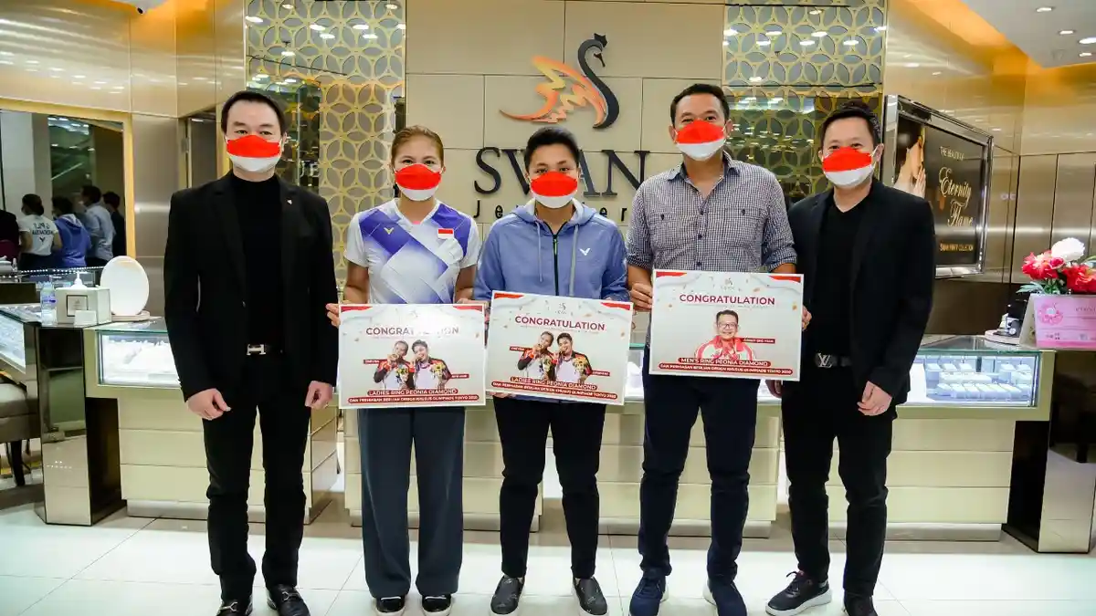 Selain Bonus Uang, Greysia/Apriyani Memperoleh Perhiasan Berlian dengan Desain Khusus Olimpiade