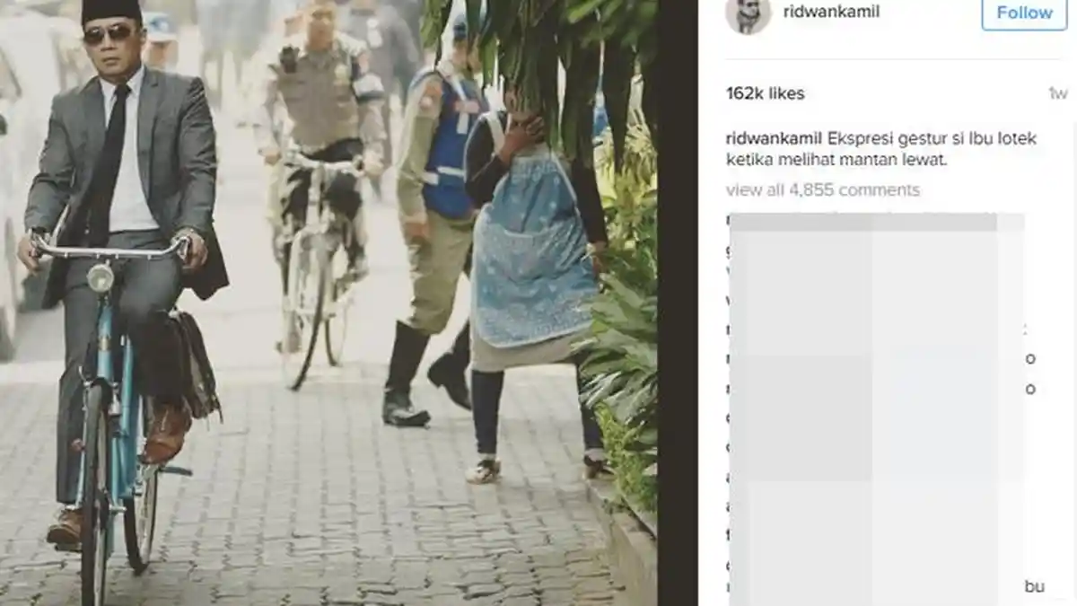 Ridwan Kamil Sebut Ibu Penjual Lotek Sebagai Mantannya. Netizen pun Heboh