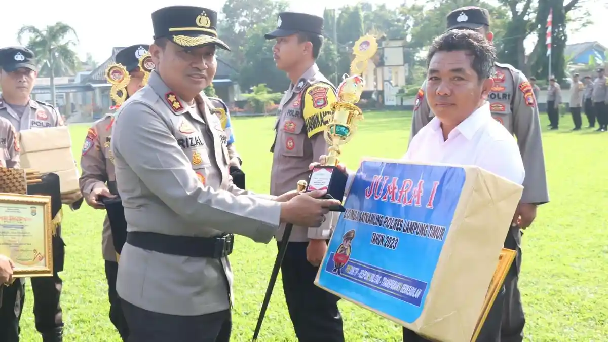 Pasir Sakti Juara 1 Lomba Satkamling Tingkap Polres Lamtim Polda Lampung
