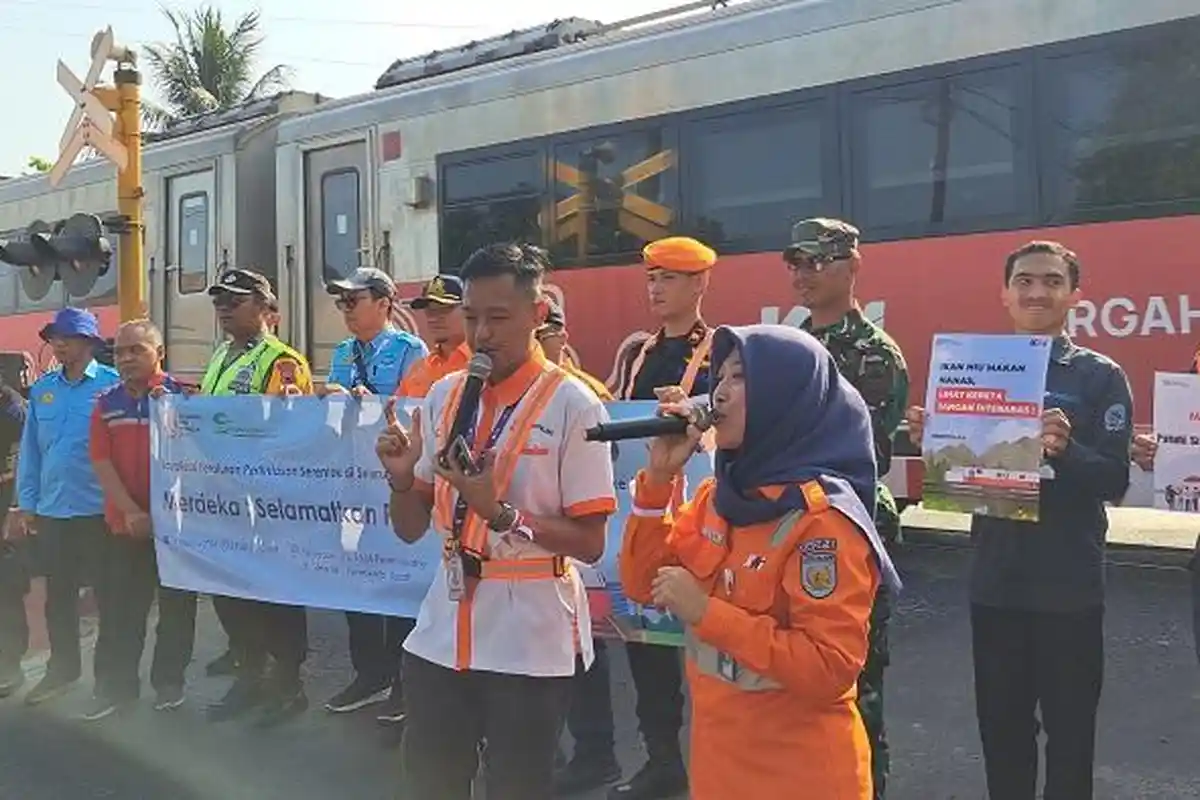 Cegah Kecelakaan di Perlintasan Kereta Api Terulang, Daop 5 Purwokerto Minta Warga Dahulukan KA