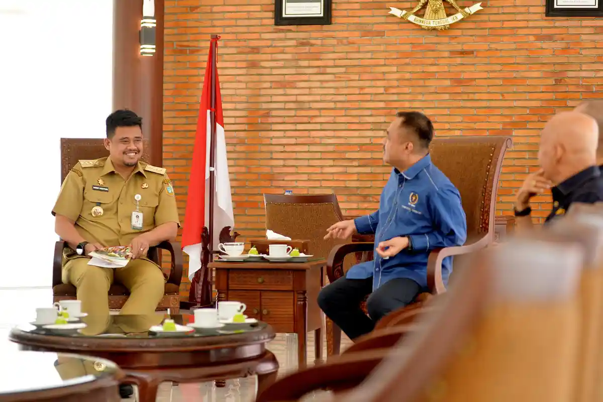 Bertemu PWI, Gubernur Sumut Bobby Nasution Harapkan Dukungan Insan Pers Sukseskan Program PHTC 