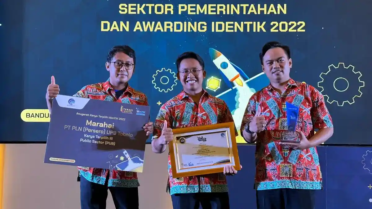Tim Inovator PLN UP3 Tobelo Raih Peringkat Tiga di Kompetisi IdenTIK 2022 dari Kemenkominfo