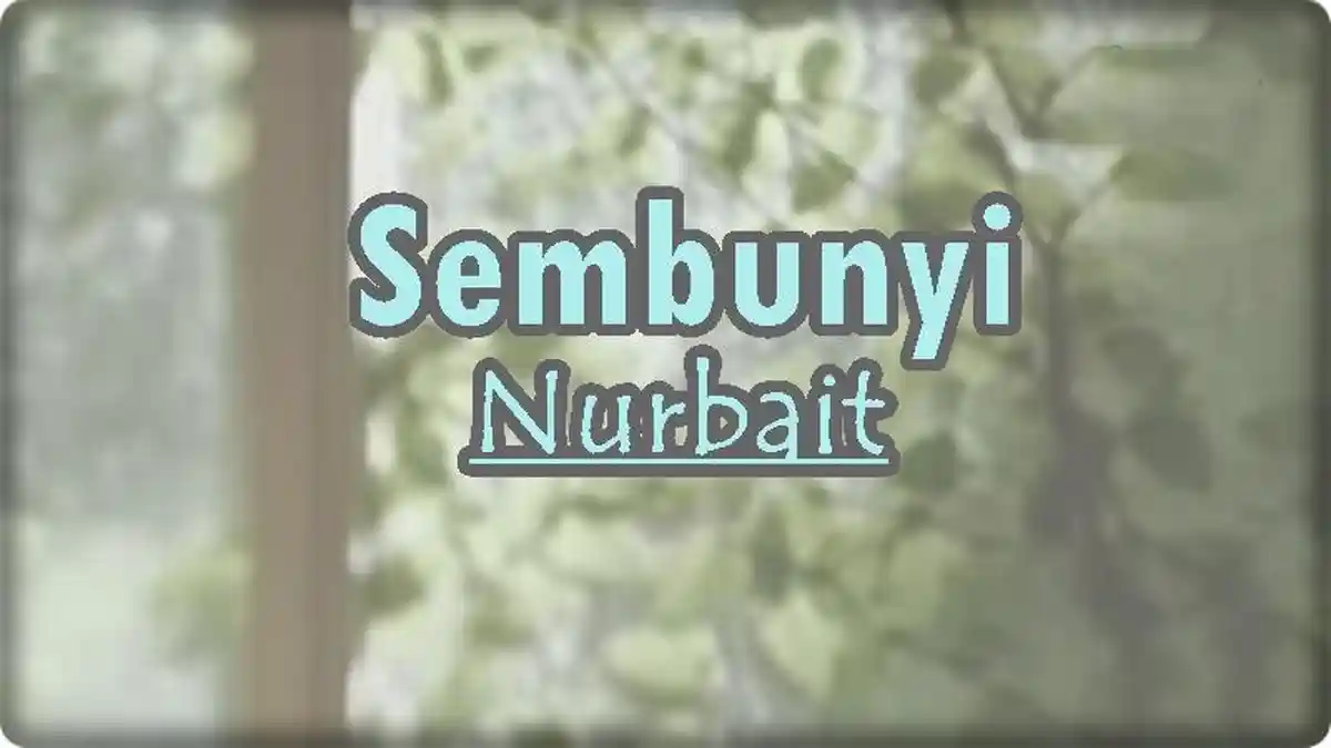 Lirik Lagu Sembunyi - Nurbait, Apapun Itu Hari Ini Kan Jadi Kenangan Indah