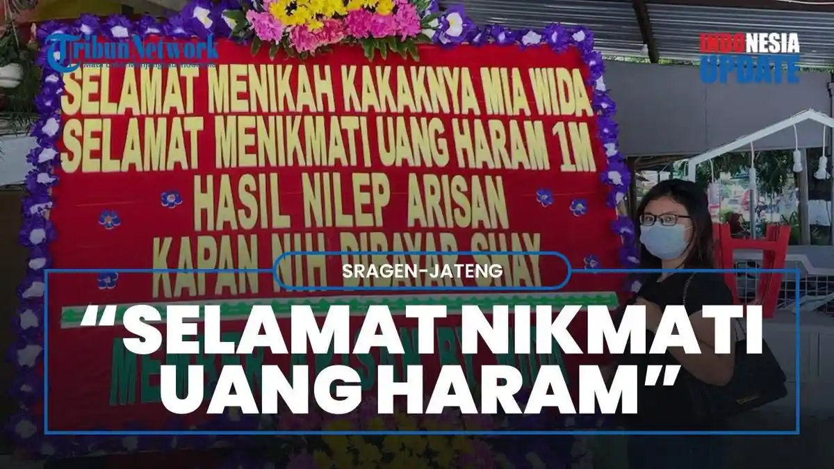 Setelah Heboh Karangan Bunga Selamat Menikmati Uang Haram Rp 1 Miliar, Wanita Ini Beri Klarifikasi