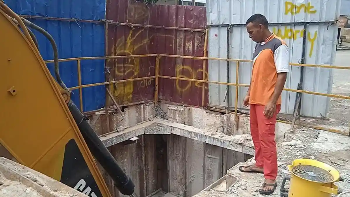 Kronologi Pria Terjatuh di Lubang Galian Kecamatan Jambi Timur