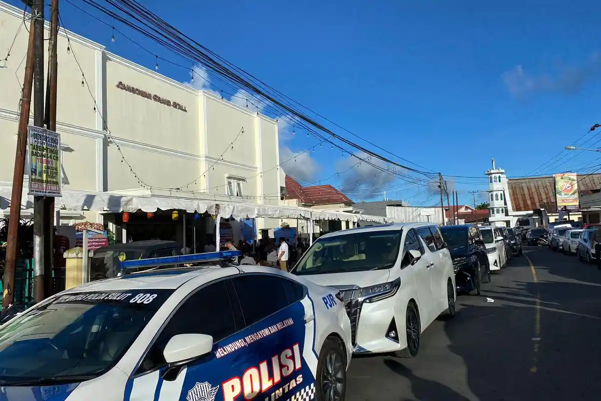 Acara Syukuran Keluarga Prabowo Subianto di GrandHall Tutup Sementara Jalan Langowan-Tompaso Sulut