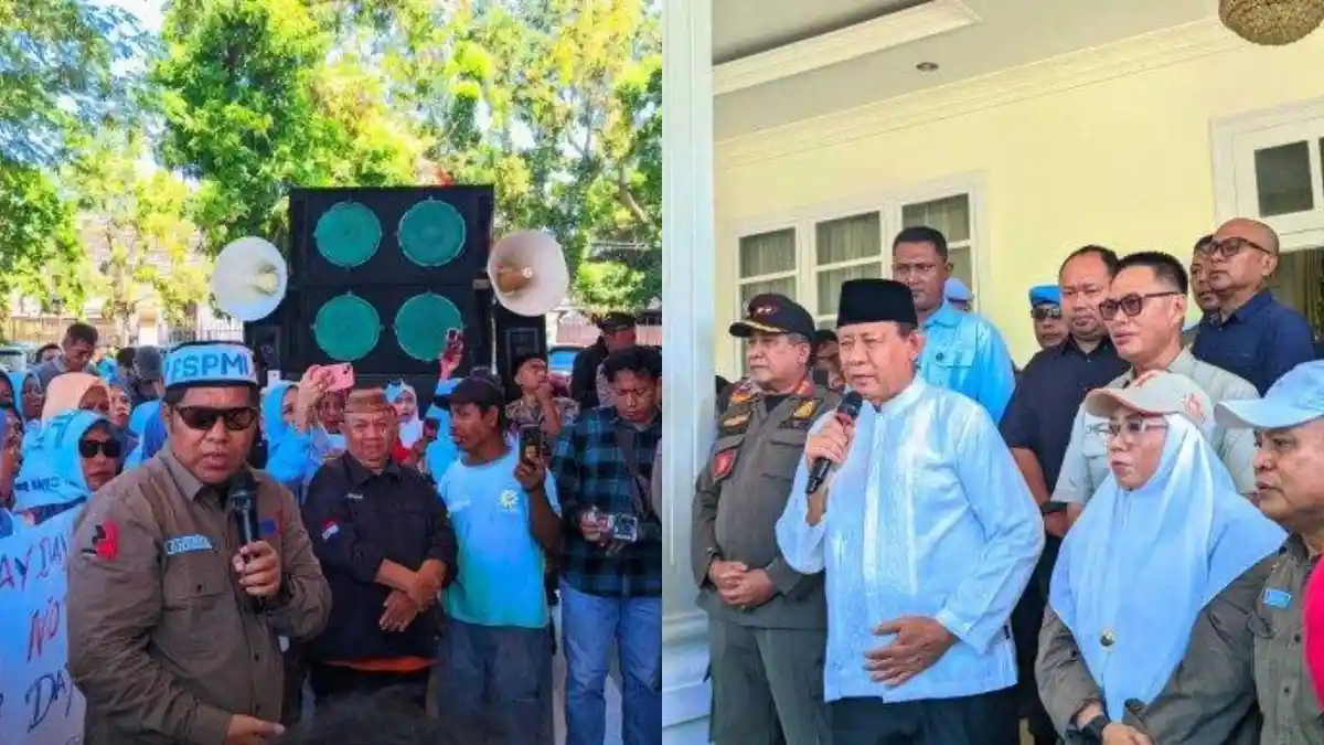 Fakta-fakta Aksi Demo Federasi Serikat Buruh di Rudis Gubernur Gorontalo, Bawa 7 Tuntutan