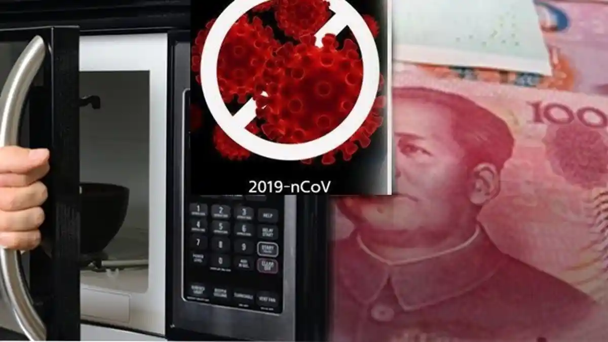 Takut Terkena Corona, Wanita Tiongkok Panaskan Uang Rp 6,5 Juta di Microwave, Hasilnya Tak Terduga