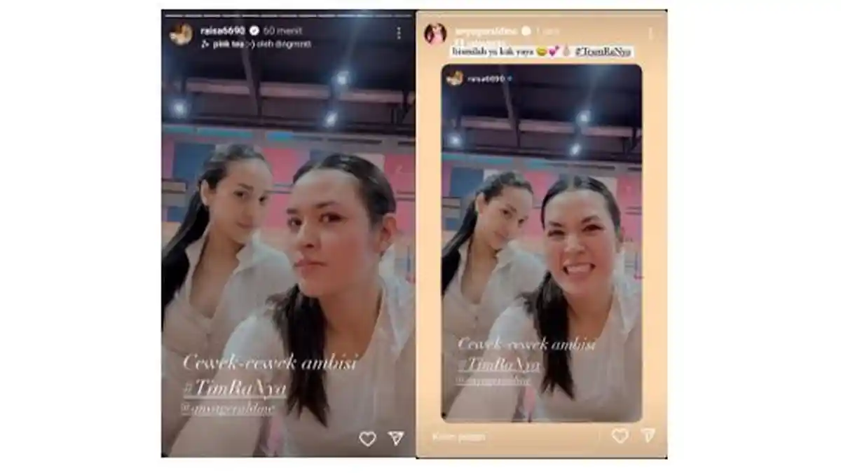 Anya Geraldine dan Raisa Andriana Bagikan Momen Latihan Bulutangkis