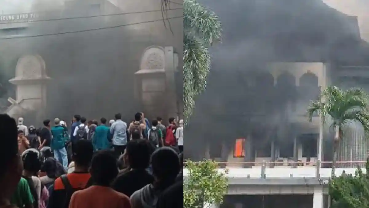 Setelah Makassar dan Sulsel, Kini Gedung DPRD Provinsi NTB Dibakar Massa