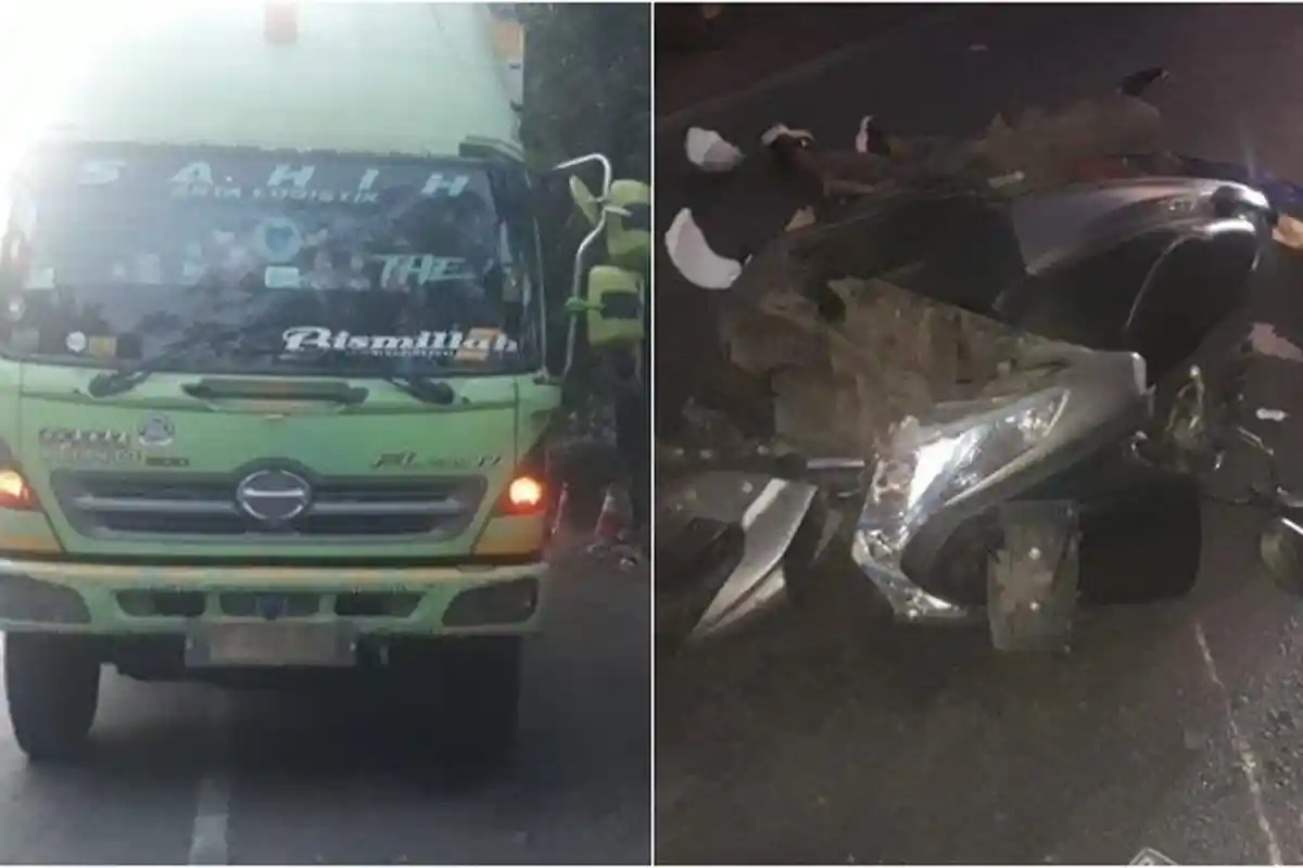 Kecelakaan Maut Pukul 04.40 WIB, Pengendara Motor Tewas, Kendaraan Korban Adu Benteng Tabrak Truk