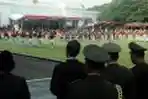 Presiden Jokowi Menjadi Inspektur Upacara Penurunan Bendera