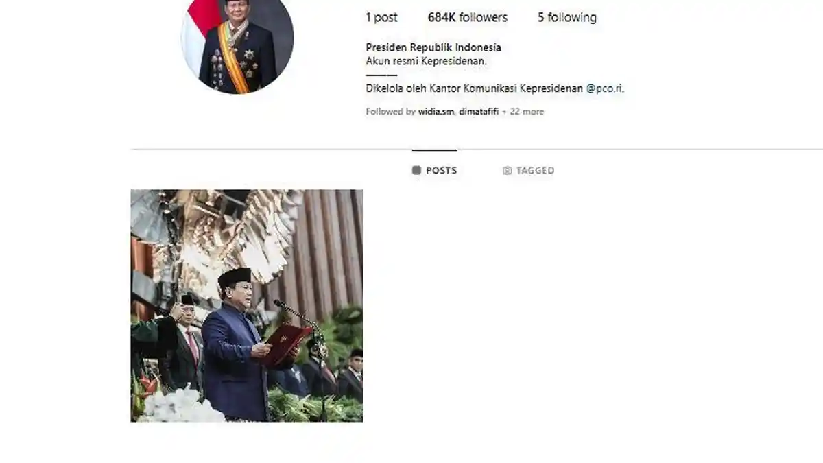 Presiden Republik Indonesia Kini Punya Akun Instagram Resmi, Sudah Ada ...