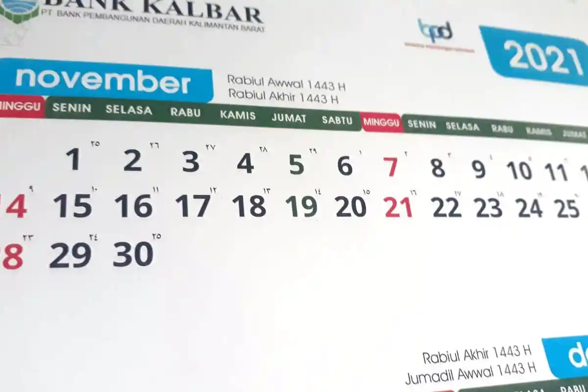 Daftar Hari Penting di Bulan November 2021: 18 - 20 November Jadwal Puasa Ayyamul Bidh