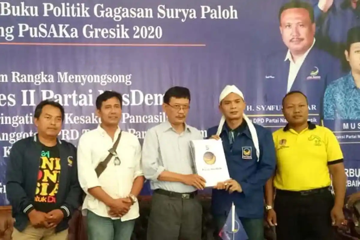 Petinggi Golkar Daftar Bakal Calon Bupati Pilkada Gresik 2020 ke NasDem, Solid Bentuk Koalisi
