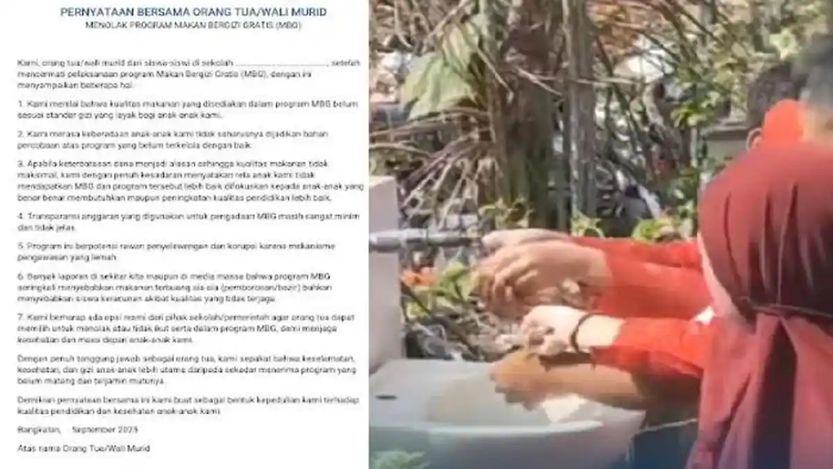 Disdik Bangkalan Tegaskan Penolakan MBG Hak Orangtua, Ada 7 Pernyataan Beredar di Grup WA