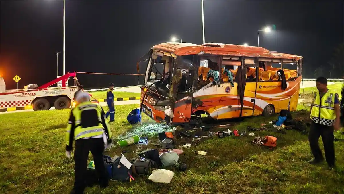 Jalan Bagus dan Cuaca Cerah, Polisi Ungkap Penyebab Kecelakaan Bus ALS di Exit Tol Padang-Sicincin