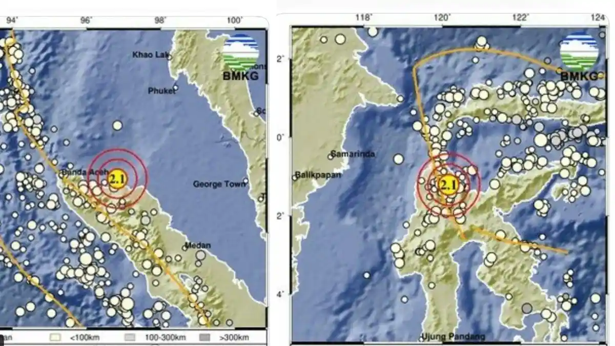 Baru Saja Gempa di Aceh dan Sigi Sulteng, Link Info Gempa Terkini BMKG - Tribunkaltim.co