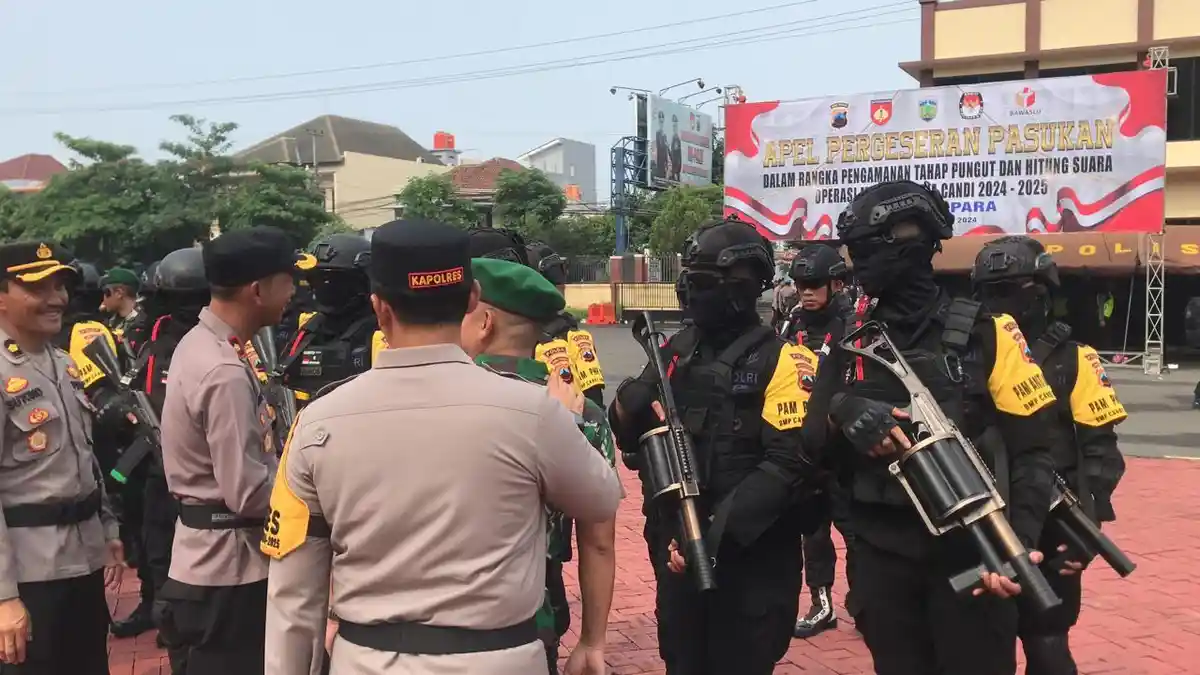 Aparat Gabungan Siap Jaga Ribuan TPS Pilkada Jepara 2024