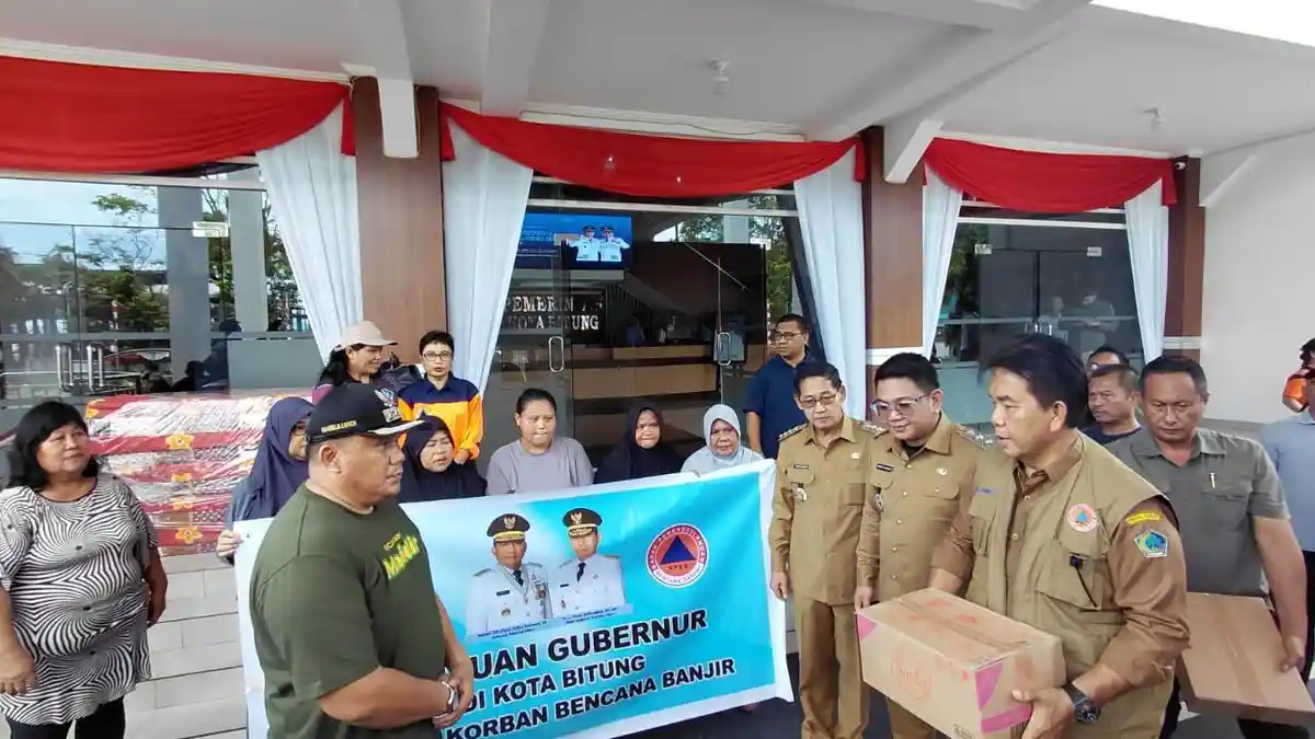Pemprov Sulawesi Utara Salurkan Bantuan untuk Warga Terdampak Banjir di Bitung