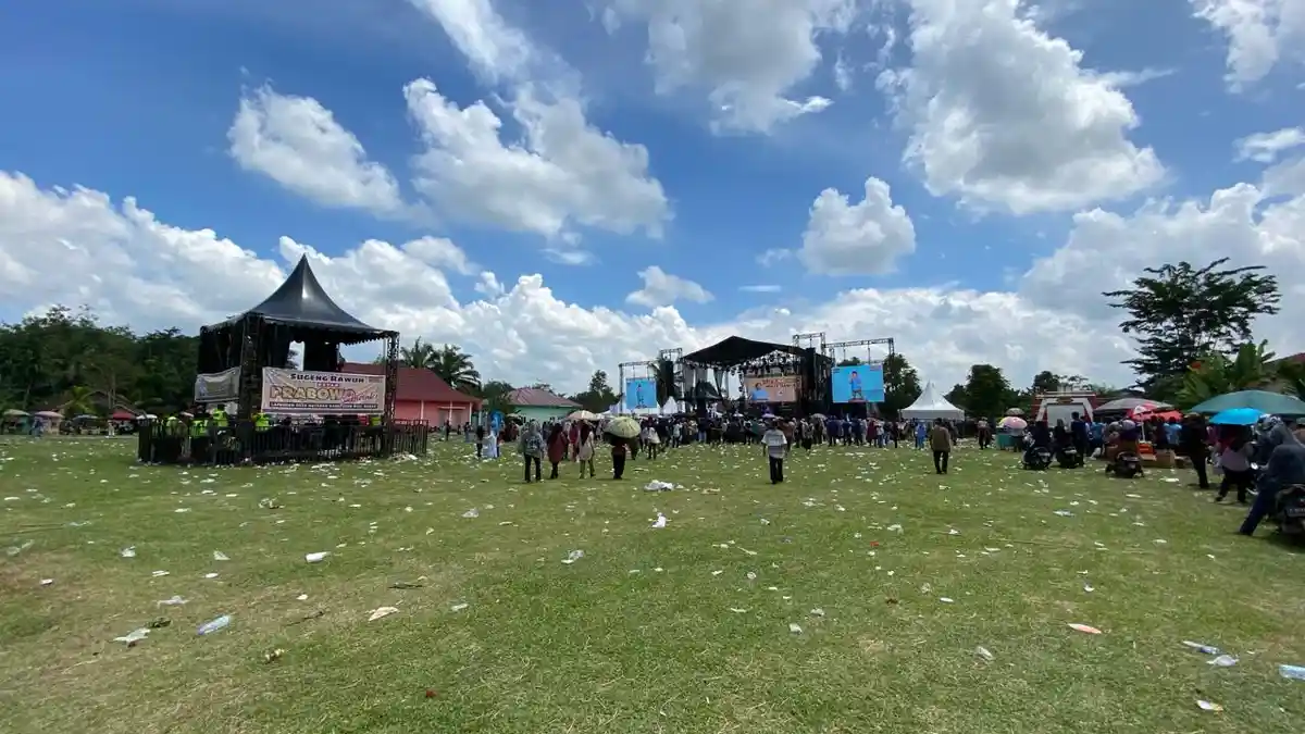 Ribuan Warga Musi Rawas Kecewa Prabowo Batal Datang, Padahal Sudah Datang Sejak Pagi