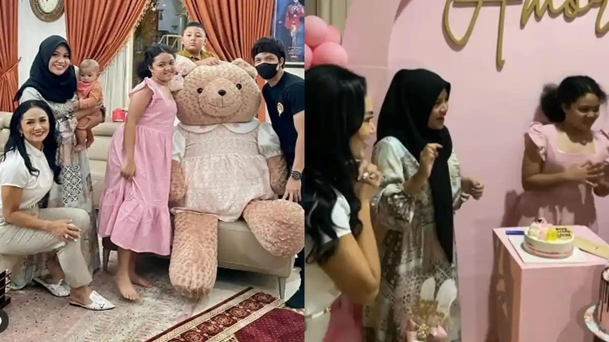 Aurel Datangi Krisdayanti Ikut Rayakan Ultah Amora, Momen Langka Manis yang Terekam Kamera