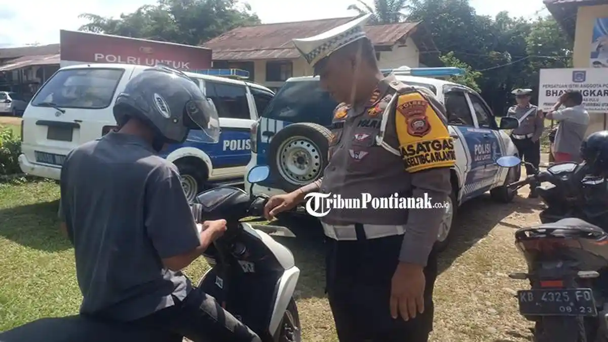 Razia di Putussibau Utara, Puluhan Kendaraan Terjaring, Persoalan Pajak dan Surat Menyurat