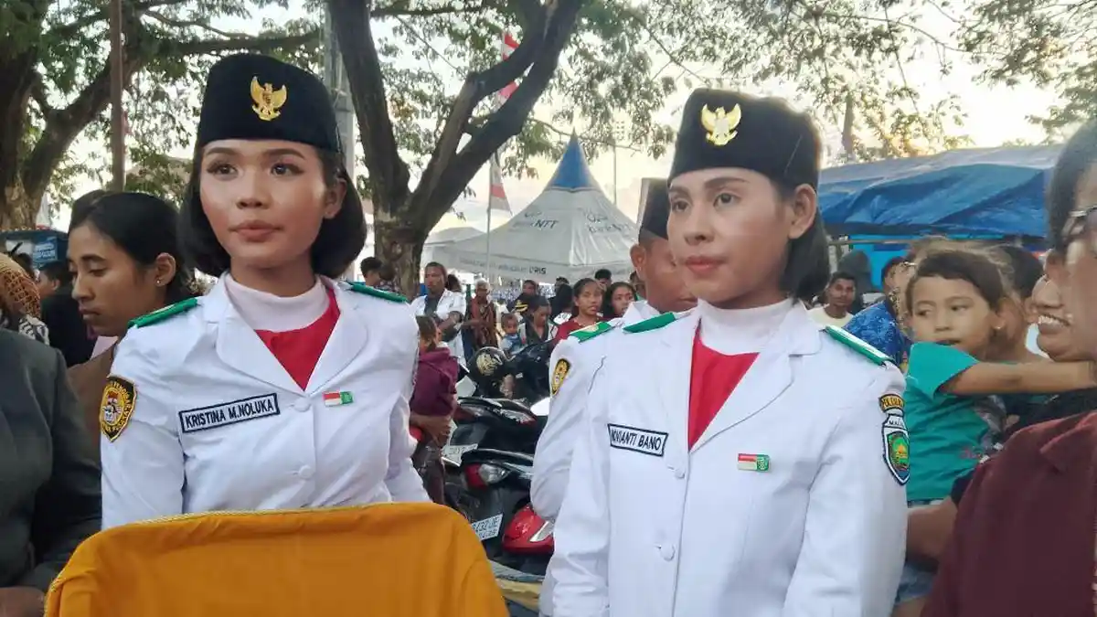 Dua Putri Malaka Menjadi Lentera Merah Putih di Langit HUT ke-80 Kemerdekaan RI