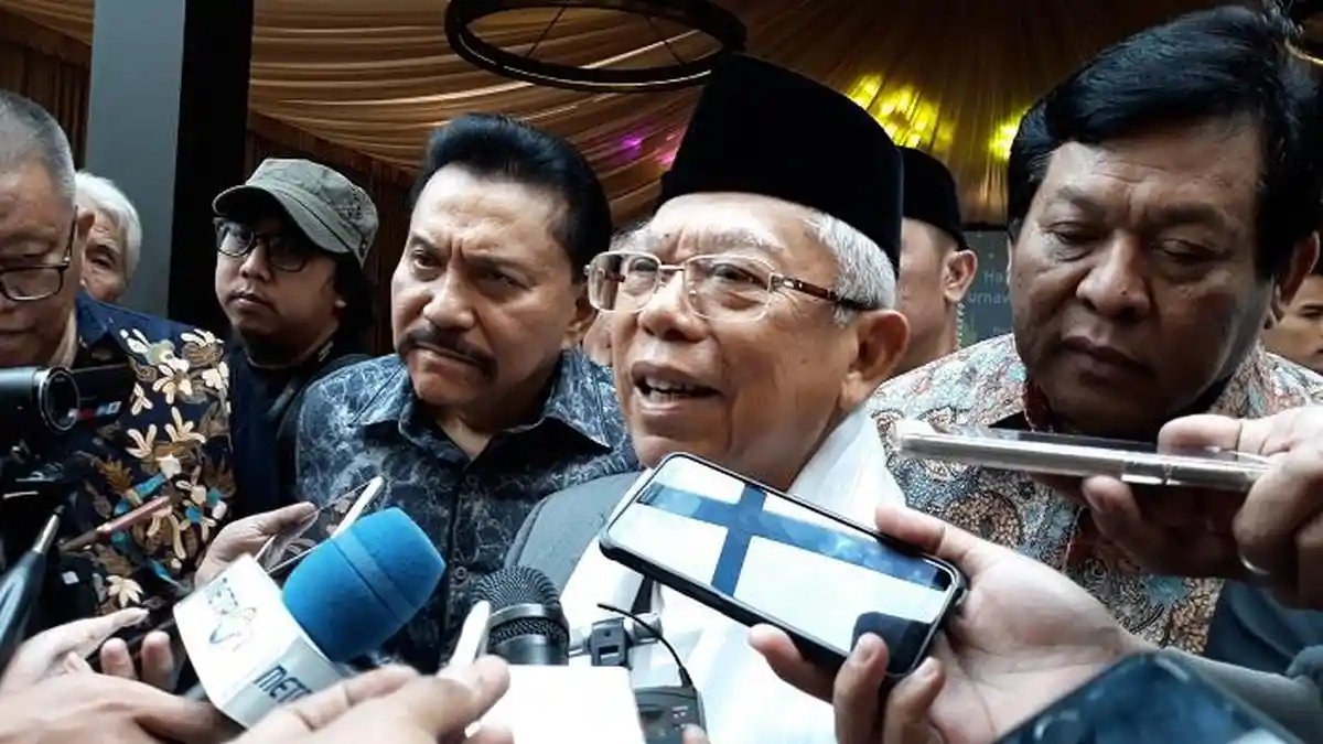 Soal Menteri Muda, Ma'ruf Amin: Potensi Besar, Wajar Direpresentasikan di Kabinet