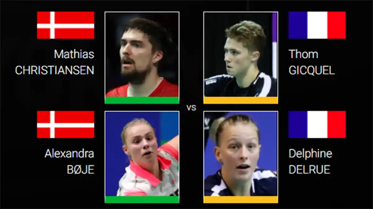 Hasil Final Swiss Open 2021 Ganda Campuran: Skor Identik, Prancis Juara Usai Taklukkan Wakil Denmark