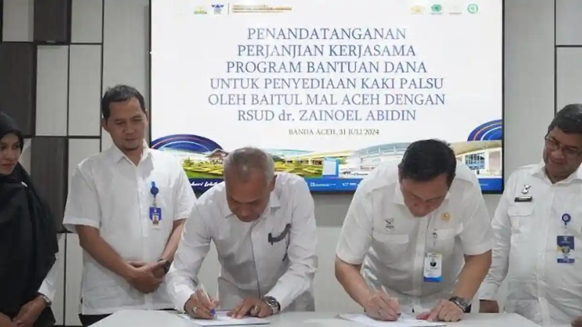 Bantu Kaki Palsu untuk Pasien Miskin, Baitul Mal Aceh Jalin Kerja Sama dengan RSUDZA