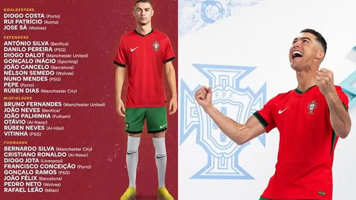 Daftar Pemain Timnas Portugal untuk Euro 2024