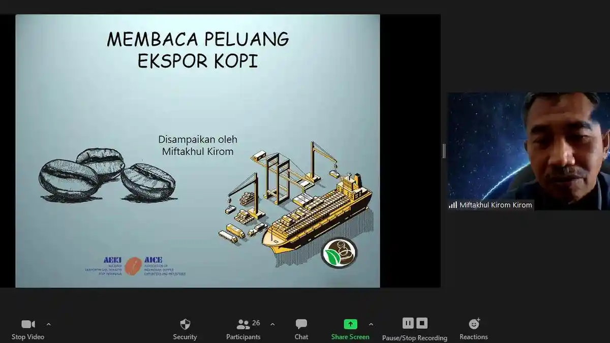 Pandemi Covid-19 Berdampak kepada Ekspor Kopi Indonesia