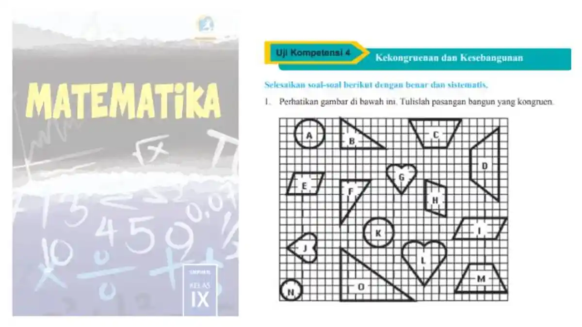 Kunci Jawaban Matematika Kelas 9 Halaman 261-268 K13, Uji Kompetensi 4