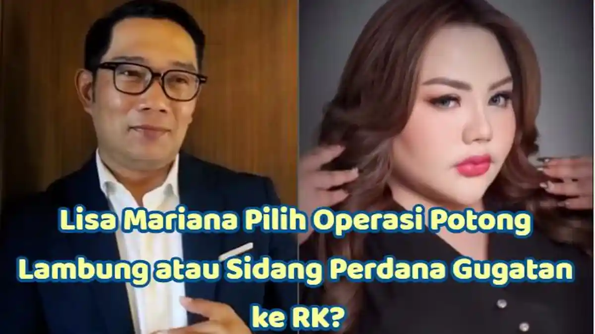 Operasi Potong Lambung Mepet dengan Sidang Gugatan Perdata ke Ridwan Kamil, Lisa Mariana Pilih Mana?