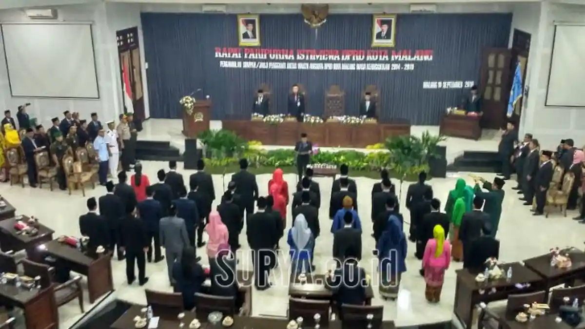 40 Anggota DPRD Kota Malang Hasil PAW Telah Resmi Dilantik. Gedung DPRD Tak Lagi Kosong