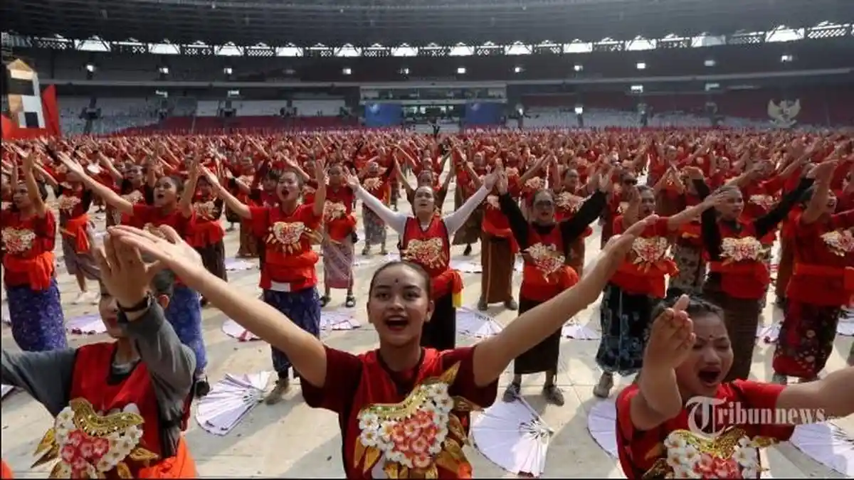 Tari Kecak Dilakoni 3.000 Penari di Puncak Bulan Bung Karno, Persembahan Guruh Soekarnoputra