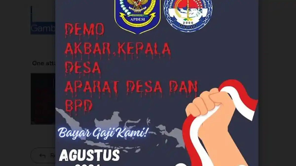 Pamflet Seruan Demo PPDI, Kades dan BPD Mamasa Beredar, Minta Siltap Dibayarkan